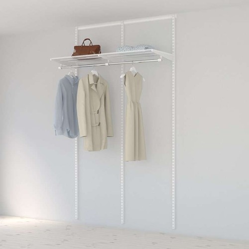 Kit Rangement Dressing Basic Elfa Blanc 120 Cm-Elfa
