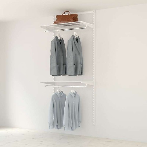 Kit Rangement Dressing Basic Elfa Blanc 90 Cm-Elfa
