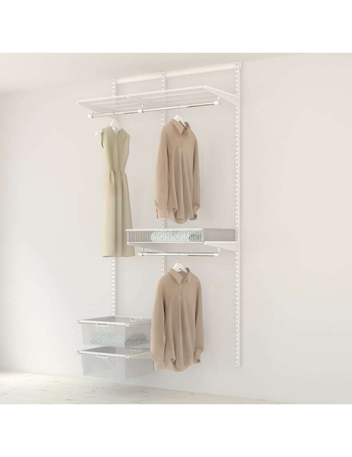 Kit Rangement Dressing Medium Elfa Blanc 95 Cm-Elfa
