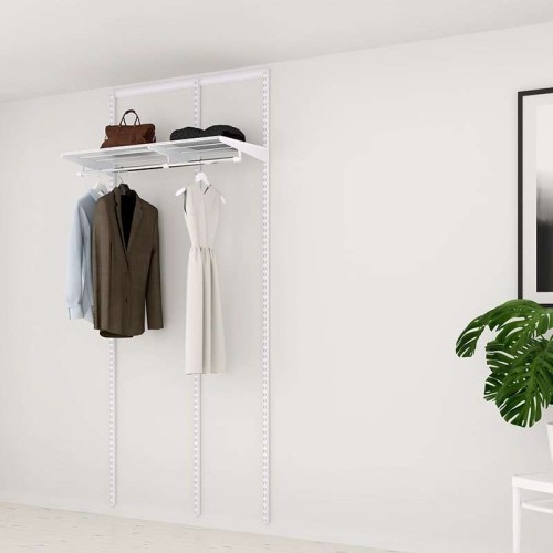 Kit Rangement Dressing Basic Elfa Blanc 165 Cm-Elfa