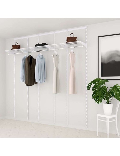 Kit Rangement Dressing Basic Elfa Blanc 270 Cm-Elfa