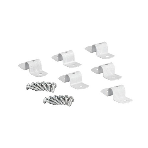 Fixations pour tablette bois Blanc x6 Elfa