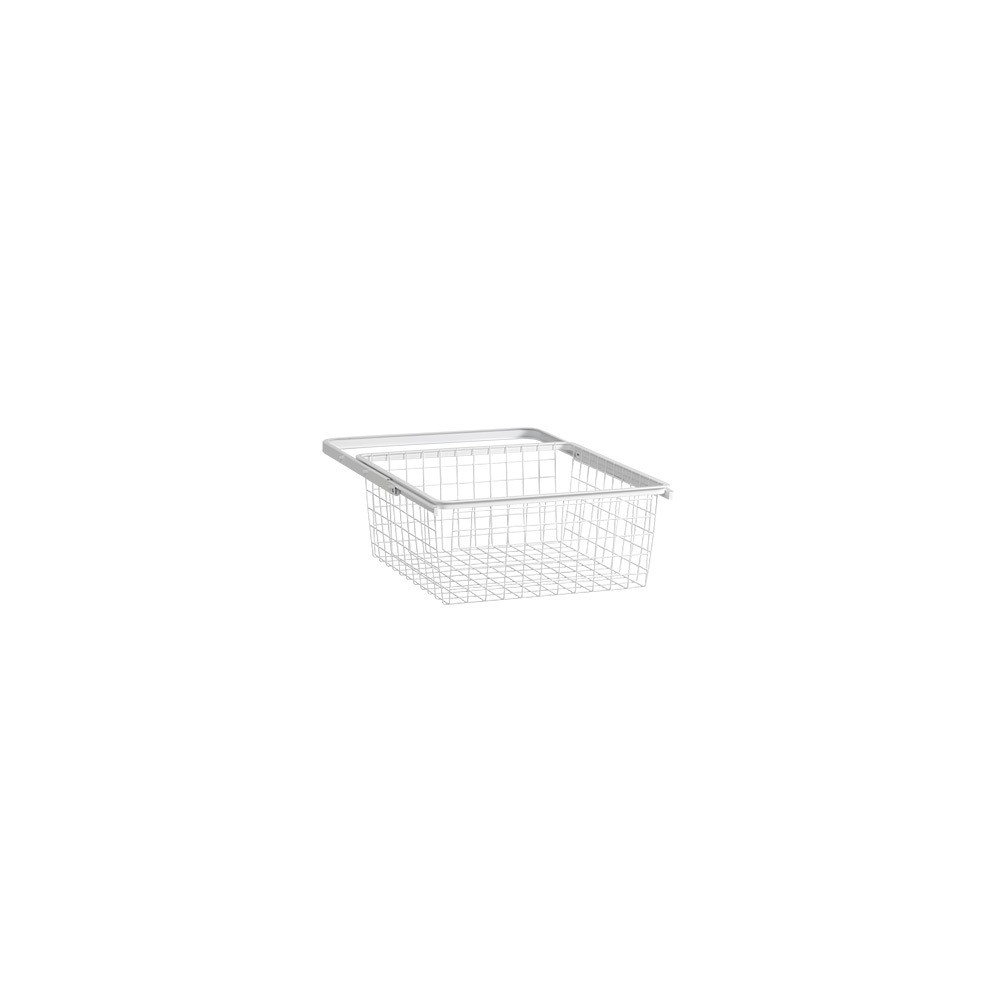 Panier tiroir coulissant Blanc Prof 40cm Elfa Panier tiroir coulissant Blanc Prof 40cm Elfa