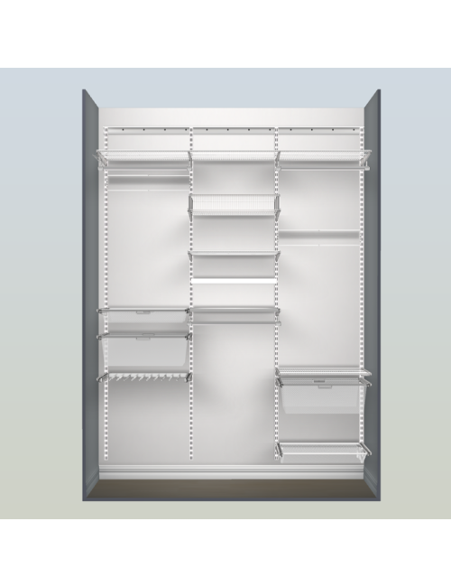 Kit Chambre Adultes 185 cm Blanc Elfa Elfa