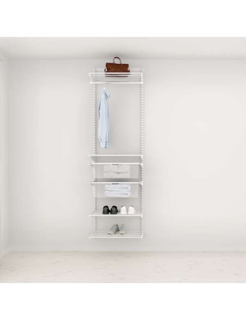 Solution pour placard Elfa Classic Blanc option 2 