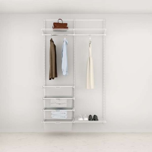 Solution pour placard Elfa Classic Blanc option 5 