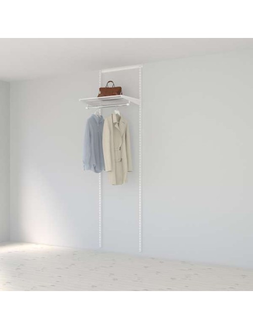 Solution pour placard Elfa Classic Blanc option 1 