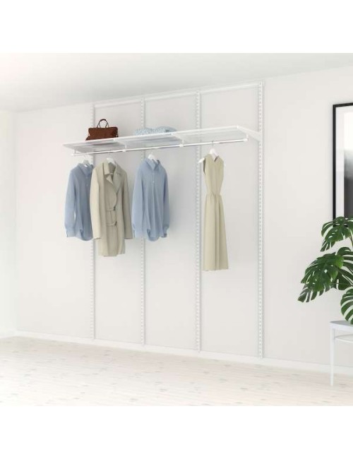 Solution pour placard Elfa Classic Blanc option 6