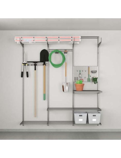 Vous revez d'un garage bien rangé et accessible choississez notre pack complet pour  Kit de rangement garage pour jardinage opt.