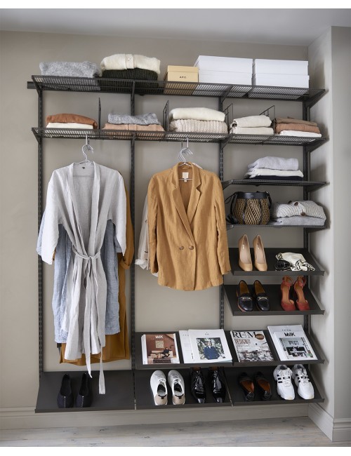 Etagère inclinée 60 Elfa Graphite 