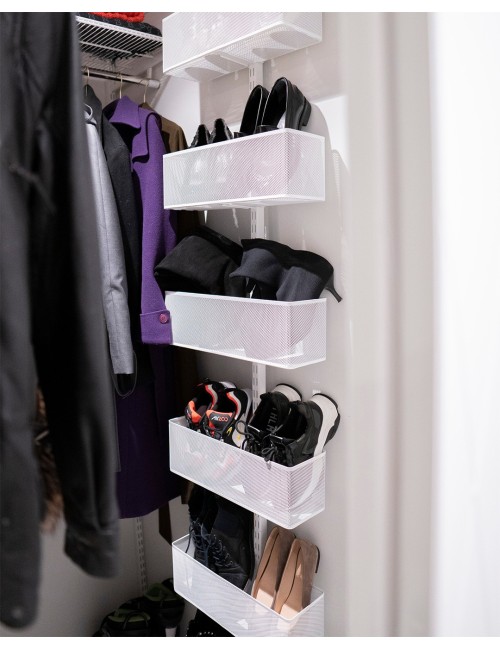 Créez un rangement Elfa au dos de votre porte, tous les produits sont disponibles sur notre site,  Kit complet utility home port