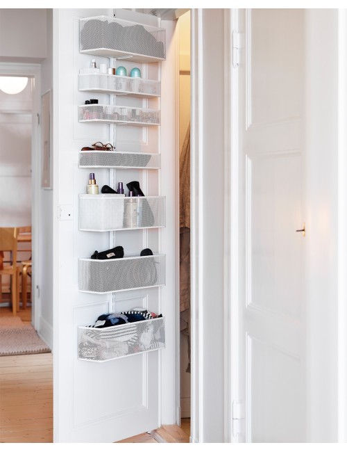 Créez un rangement Elfa au dos de votre porte, tous les produits sont disponibles sur notre site,  Kit complet utility home port