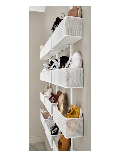 Panier filet pour porte blanc  Elfa