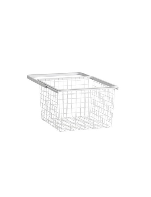 Panier tiroir coulissant Blanc Prof 40cm  Elfa