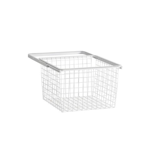Panier tiroir coulissant Blanc Prof 40cm  Elfa