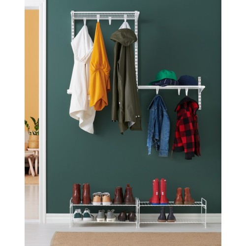 Créez un rangement Elfa au dos de votre porte, tous les produits sont disponibles sur notre site,  Crémaillère pour porte platin