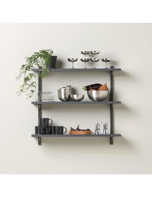 Kit connexion étagère Graphite 78 cm