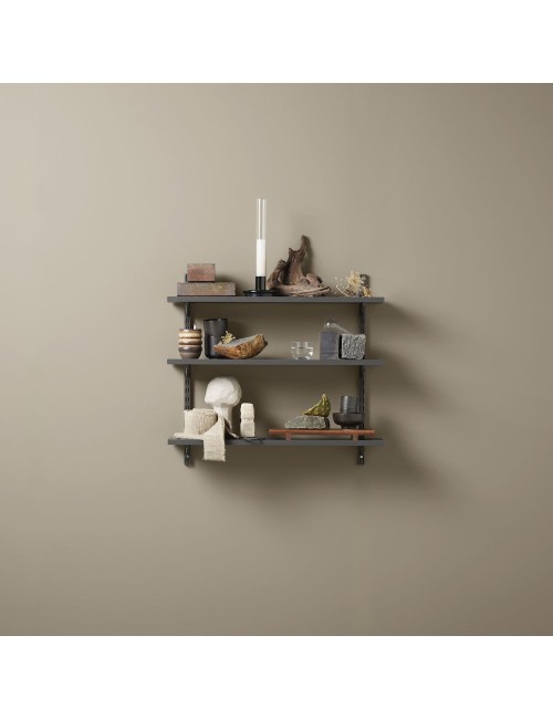 Kit connexion étagère Graphite 78 cm
