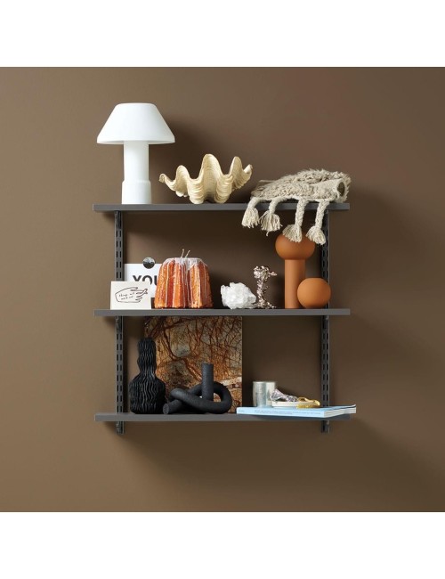 Kit connexion étagère Graphite 78 cm