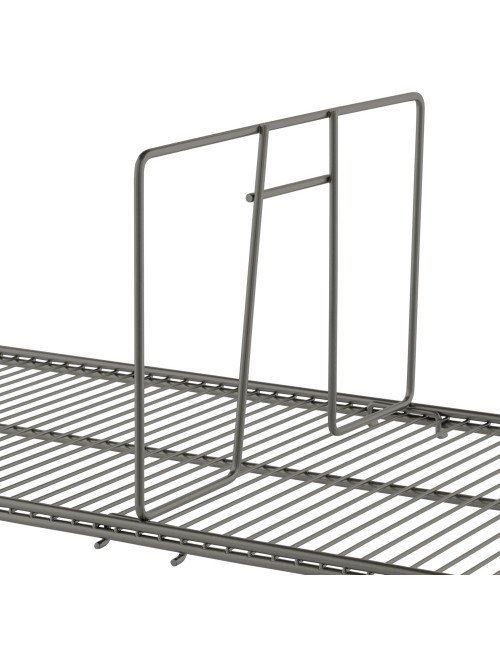 Séparateur pour étagère fil Elfa Graphite 