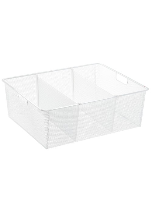 Lot de 2 séparateurs pour panier filet prof 45cm Blc ou Plt-Elfa