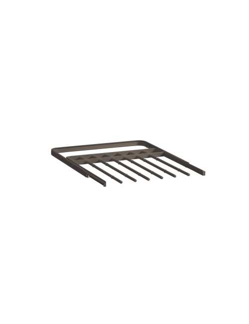 Le Porte-pantalons coulissant 60 Elfa Graphite vient s'installer sur les consoles Elfa, tous les porte-pantalons coulissent parf
