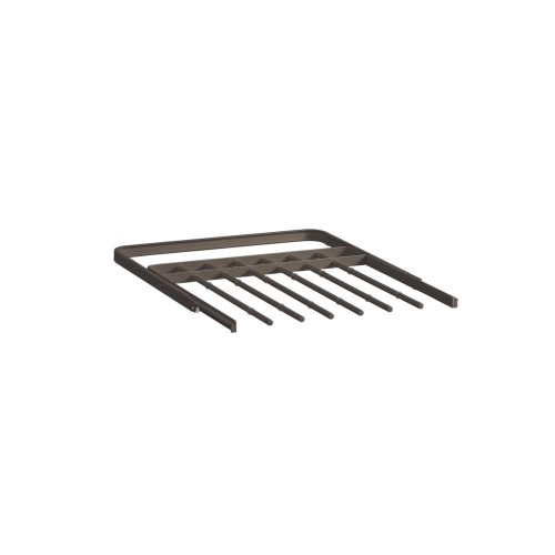 Le Porte-pantalons coulissant 60 Elfa Graphite vient s'installer sur les consoles Elfa, tous les porte-pantalons coulissent parf