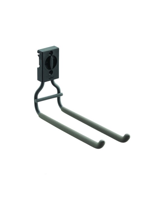 Retrouver l'élément  Crochet à outils droit Garage + pour Lisses pour crochets et accéssoires de la Gamme Garage + Elfa