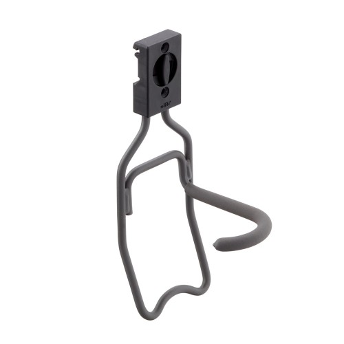 Retrouver l'élément  Crochet support vélo, vertical Garage + pour Lisses pour crochets et accéssoires de la Gamme Garage + Elfa