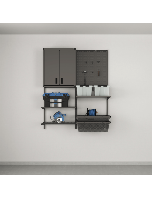 Kit Garage+ Rangement Outils Opt. 2 Elfa : Organisation efficace !