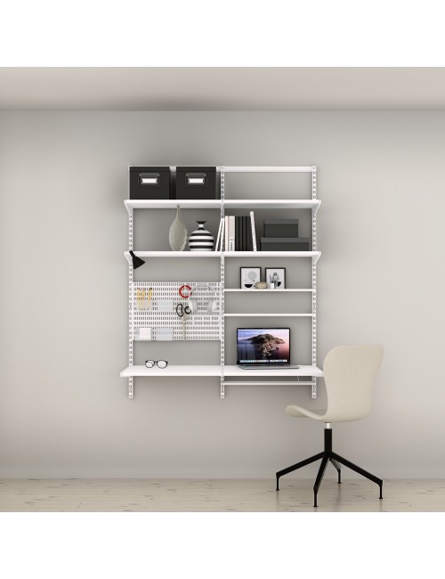 Solution complète pour un bureau à domicile pratique avec Elfa