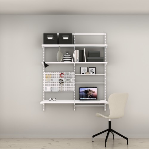 Solution complète pour un bureau à domicile pratique avec Elfa