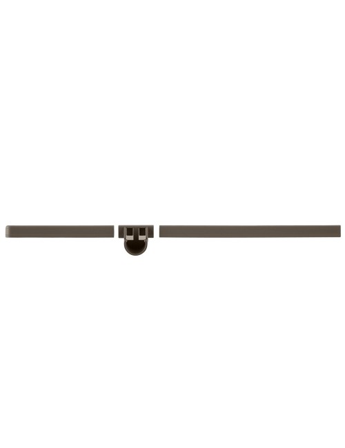 Cache-console et Support pour tube penderie droit Graphite--elfa