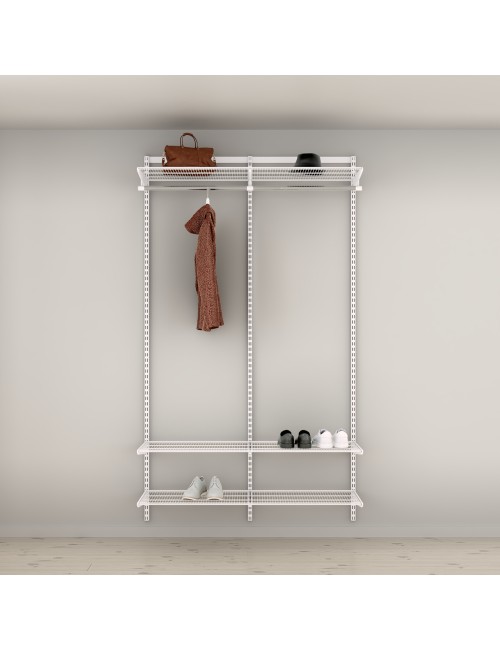 Rangement-Solution d'entrée Elfa Classic Blanc option 3