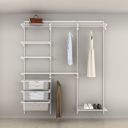 Solution pour placard Elfa Classic Blanc option 7