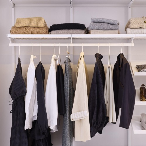 penderie blanc mat elfa