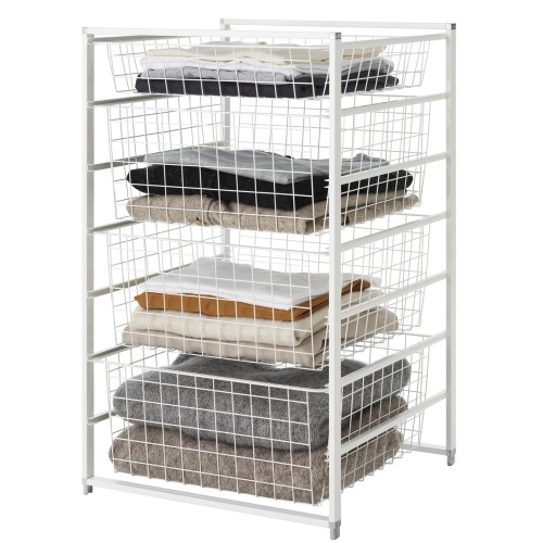 Kit Rangement Colonne 4 Paniers Fils largeur 45 Cm Elfa