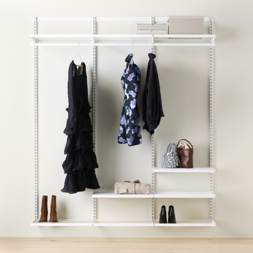 Garde-robe Décor+  Elfa : 180 cm Mat Blanc – Rangement élégant