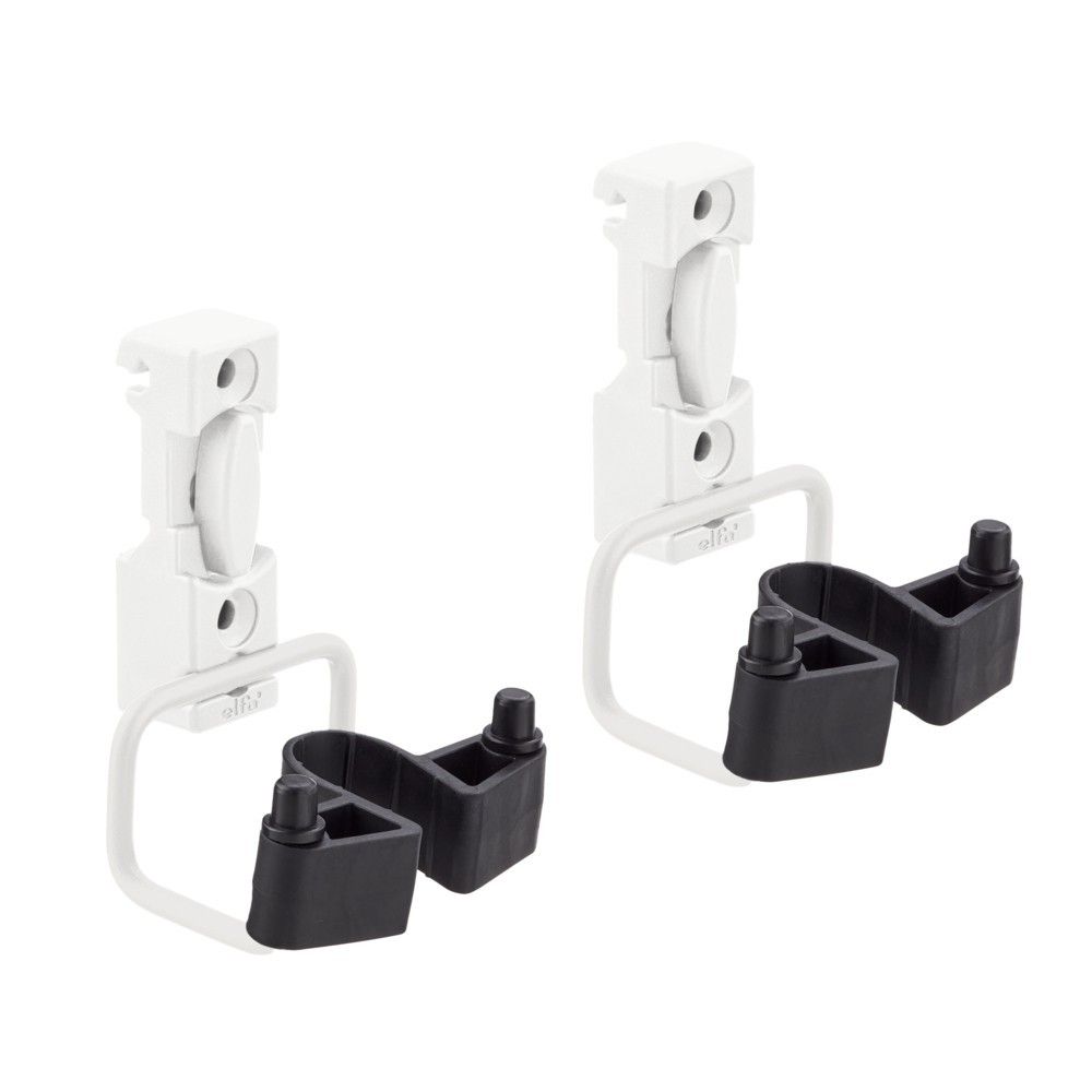 Retrouver l'élément  Porte-outils petit pour lisse Garage + pour Lisses pour crochets et accéssoires de la Gamme Garage + Elfa