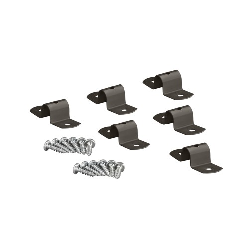 Les Etagères Elfa vous permettent d'accéssoiriser vos consoles click-in:  Fixations pour tablette bois Blanc x6 pour votre range