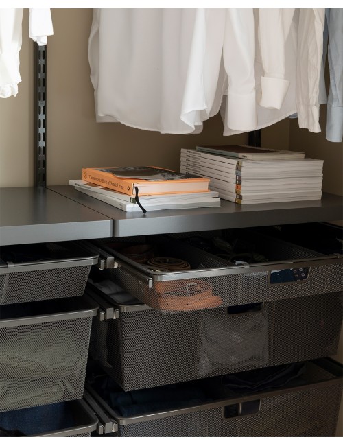 Panier tiroir filet 40 Elfa Graphite 