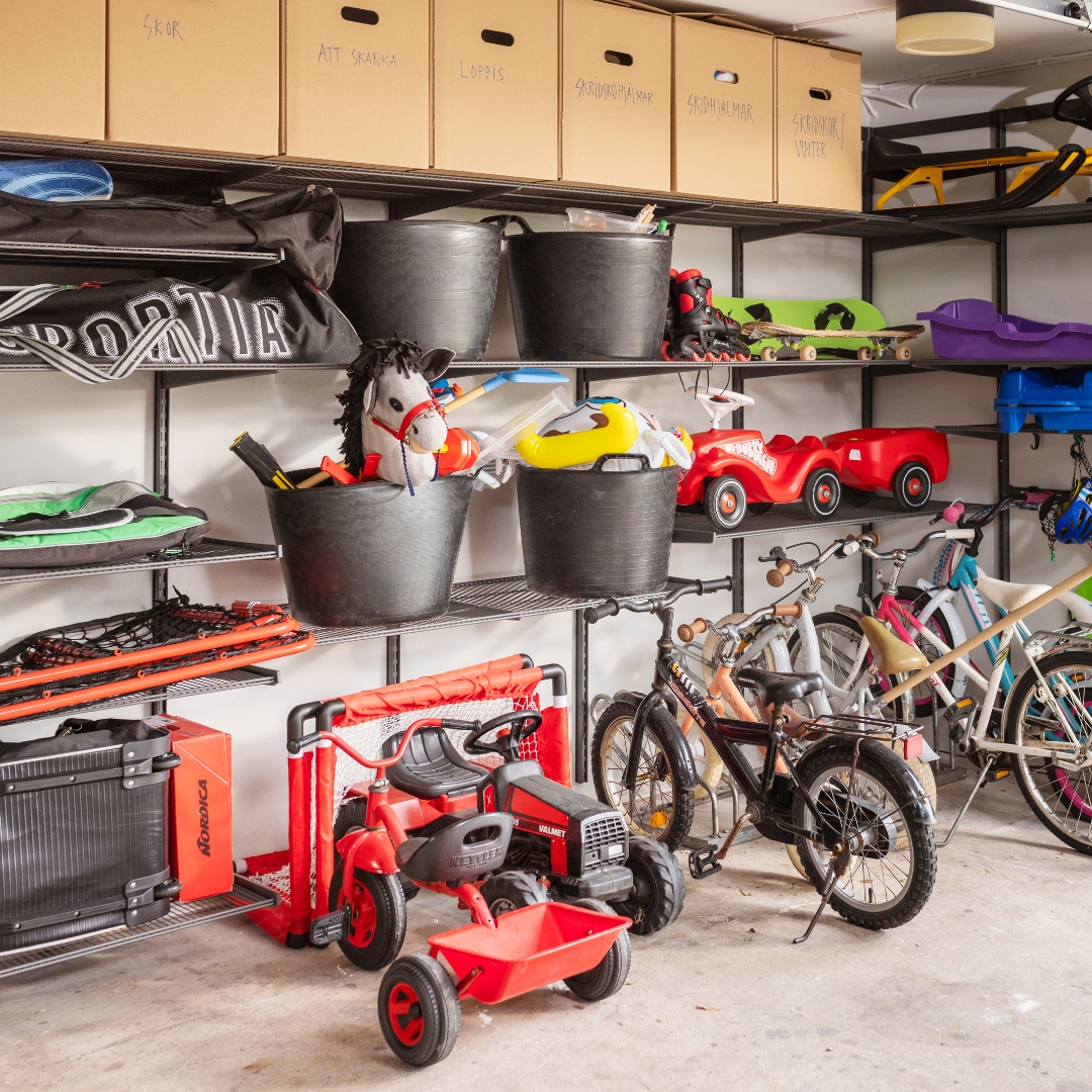 Le garage parait plus grand avec l'organisation Elfa