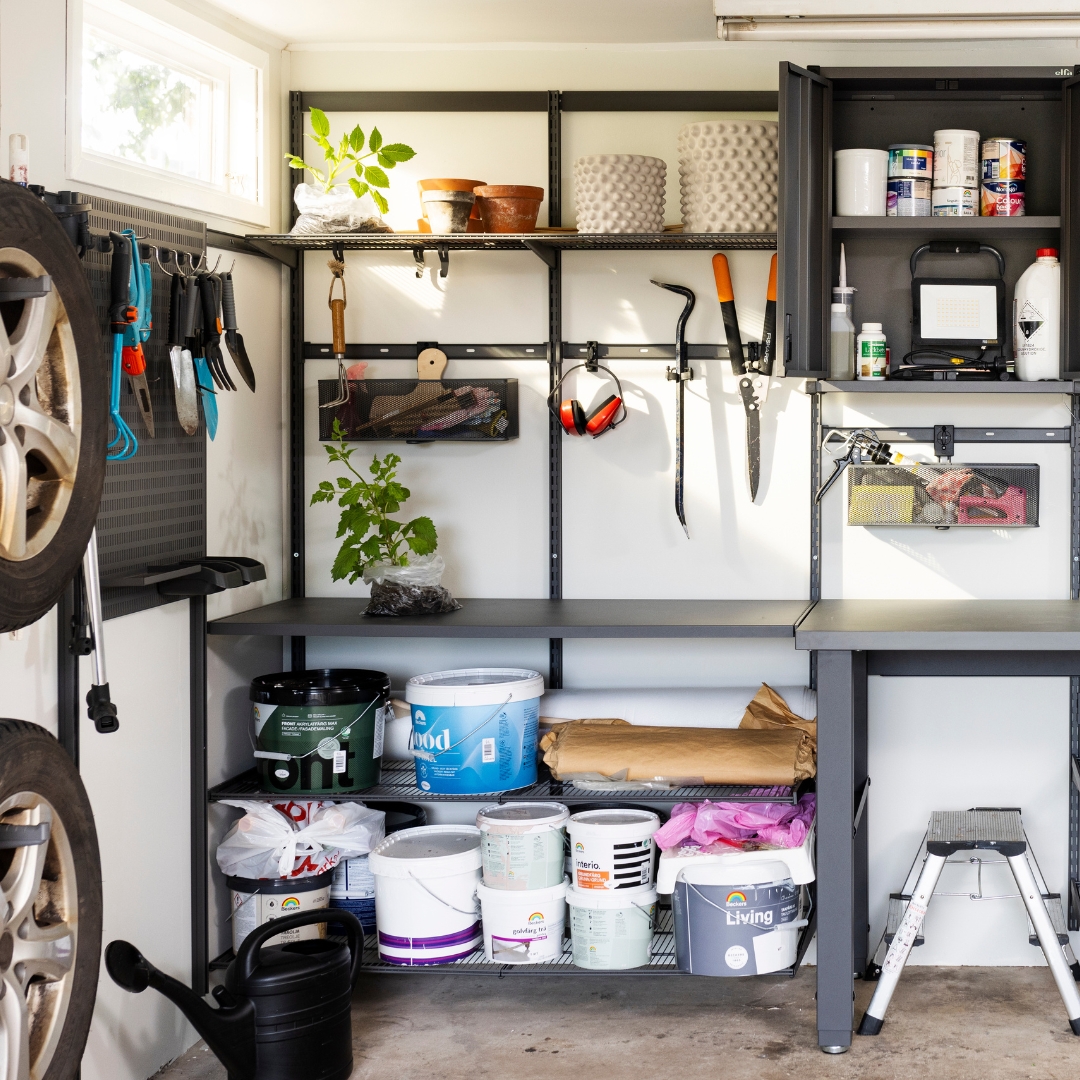 Garage bien organisé pour al famille