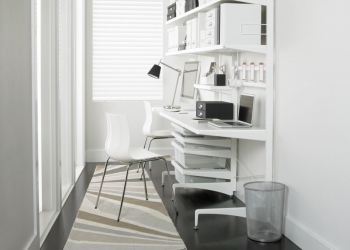 Créer un bureau  avec des éléments modulables à installer sur une crémaillère