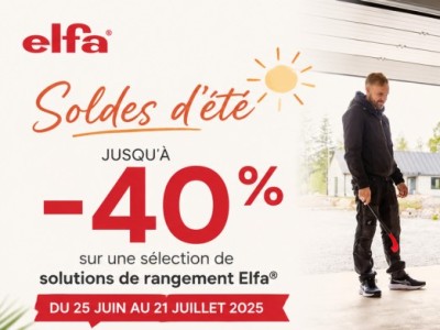 Soldes d'été Elfa : profitez de jusqu'à -40 % pour réorganiser votre maison